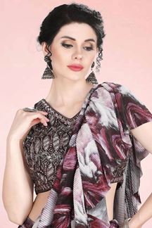 Exquisite Multi Colored Designer Saree