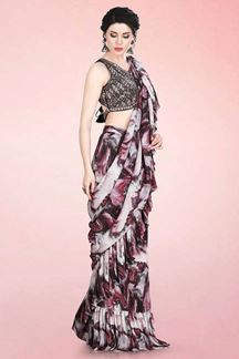 Exquisite Multi Colored Designer Saree