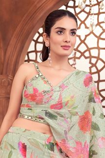 Magnificent Light Green Designer Palazzo Suit for Party