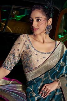 Fascinating Pure Silk Designer Saree for Wedding and Reception