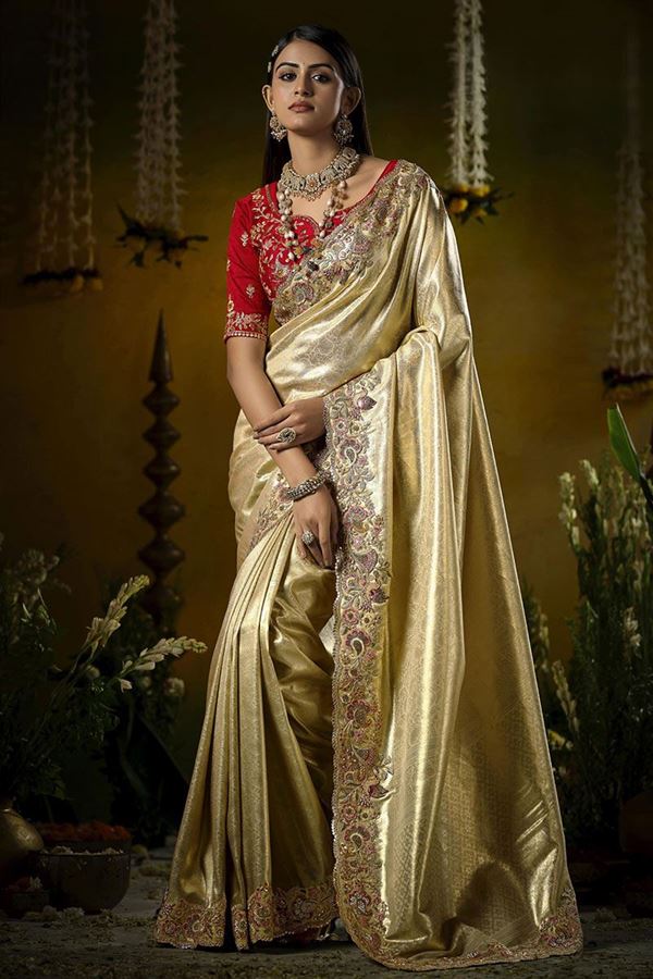Royal Silk Designer Saree for Wedding and Reception