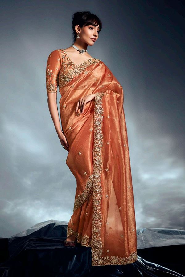 Amazing Pure Silk Designer Saree for Wedding and Reception
