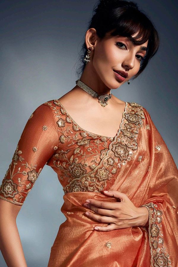 Amazing Pure Silk Designer Saree for Wedding and Reception