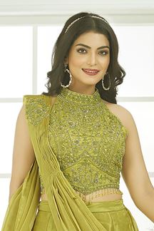 Charismatic Silk Designer Saree for Haldi, Engagement, and Reception