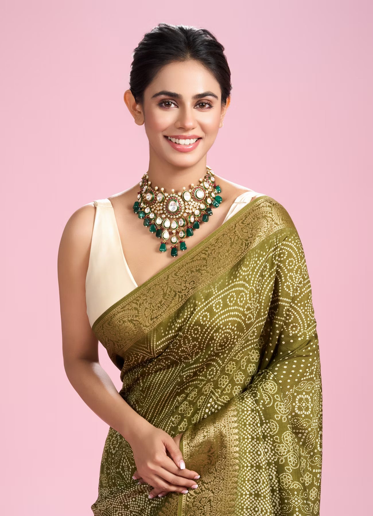 Mehandi Green Elegance Saree