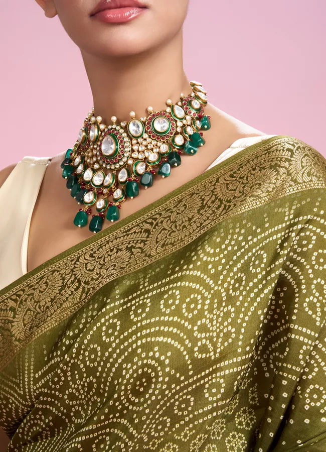 Mehandi Green Elegance Saree
