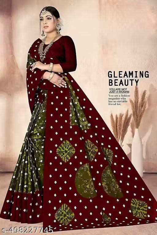 Pure Cotton Saree Without Blouse